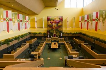 A view inside the Yukon Legislative Assembly